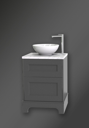 Kensington Vanity Unit 60 Dark Grey Floorstanding For Work Top (1)