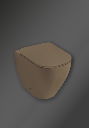 Toalettstol golvstående coffee cream (1)