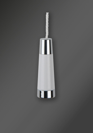 Light Pull Conical Chrome/White