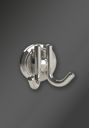 Oslo Double Hook Polished Nickel