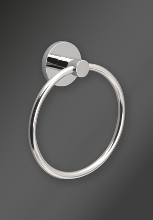 Lily Towel Ring Chrome