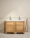 Kensington Vanity Unit 120 Natural Oak Floorstanding (1)