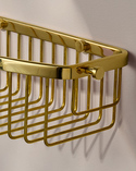 Signature D-Shaped Shower Basket Polished Brass (5)