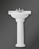 Classic Arch Small Basin Set With Pedestal White (3)