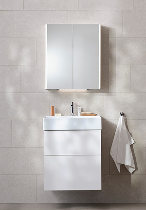 Möbelpaket 60 Vit Bloc Spegelskåp (1)