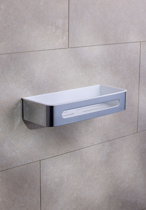 Shower Basket Chrome, White liner Signature (1)