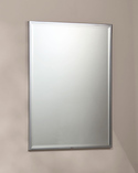 Framed Wall Mounted Mirror Chrome (1)