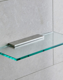 Glass Shelf Bracket Signature Brushed Nickel (1)