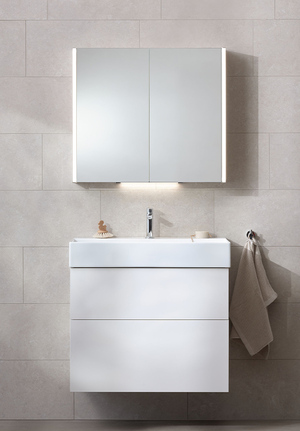 Möbelpaket 80 Vit Bloc Spegelskåp