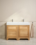 Kensington Vanity Unit 120 Natural Oak Floorstanding (2)