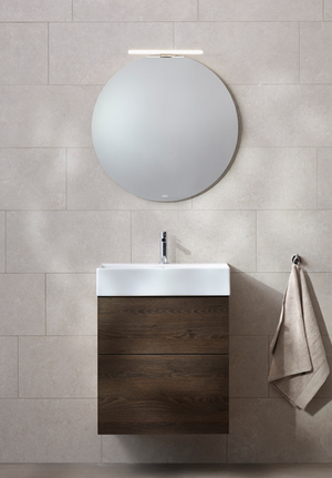 Möbelpaket 60 Mörk Ek med spegel Bloc handfat