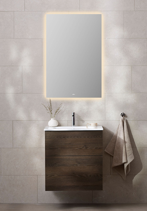 Möbelpaket 60 Mörk Ek Spegel Ambient format Edge handfat