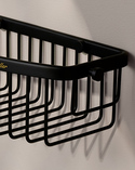 Signature D-Shaped Shower Basket Matt Black (5)