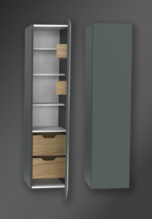 Förvaringsskåp City Highland Grön Höger