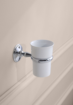 Stockholm Ceramic Tumbler Holder Chrome (1)