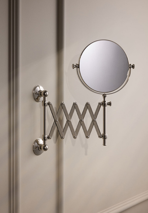 Extending Mirror Stockholm Polished Nickel