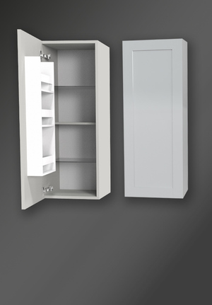 Förvaringsskåp London Ljusgrå Vänster