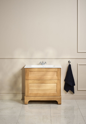 Kensington Vanity Unit 80 Natural Oak Floorstanding (1)