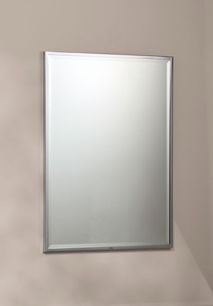 Framed Wall Mounted Mirror Chrome (1)
