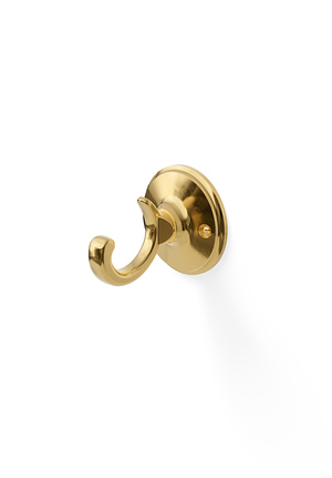 Stockholm Single Hook Polished Brass