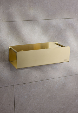 Box Glueable Shower Basket Brushed Brass (1)
