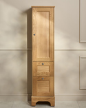 Tall Cabinet Kensington Right Hand Door Freestanding Natural Oak (1)