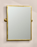 Framed Swivel Mirror Polished Brass (1)