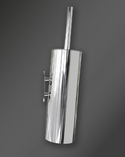 Free Standing/Wall Mounted Toilet Brush Set Chrome (2)