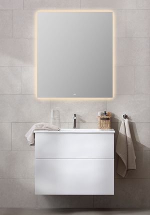 Möbelpaket 80 Vit Spegel Ambient format Edge handfat