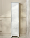 Tall Cabinet Kensington Right Hand Door Freestanding White (1)