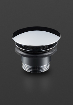 Bottenventil Fast Krom