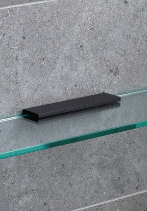 Glass Shelf Bracket Signature Black (1)