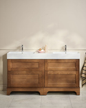 Kensington Vanity Unit 160 Warm Oak Floorstanding (3)