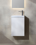 Vanity Unit New York 40 for full cover basin, White with left hung door (1)