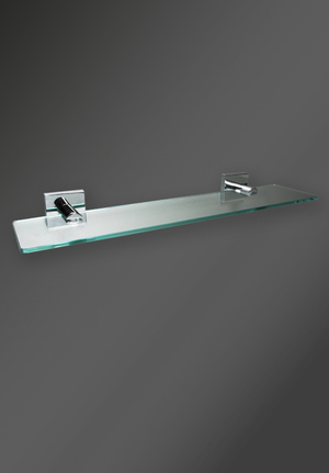 Cube Glass Shelf Chrome