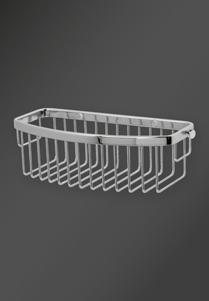 Signature D-Shaped Shower Basket Chrome