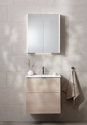 Möbelpaket 60 Ljus Ek Edge Spegelskåp