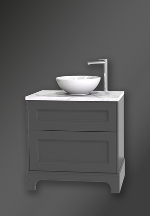 Kensington Vanity Unit 80 Dark Grey Floorstanding For Work Top (1)