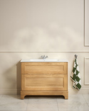 Kensington Vanity Unit 100 Natural Oak Floorstanding (1)