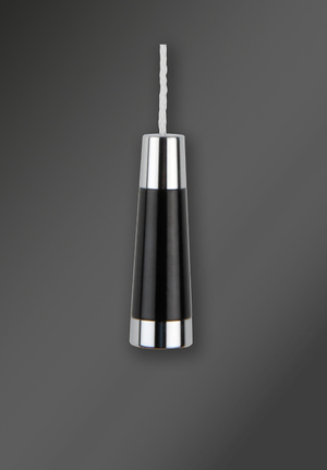 Light Pull Conical Chrome/Matt Black