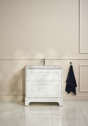 Kensington Vanity Unit 80 White Floorstanding For Work Top (1)