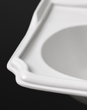 Classic Square Small Basin Set With Pedestal White (5)