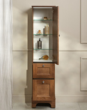 Tall Cabinet Kensington Right Hand Door Freestanding Warm Oak (2)