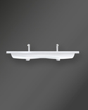 Basin D-Shape 120 White (2)