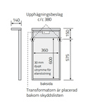 Spegel Oakland 40 Naturell ek (2)