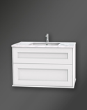 Kensington Vanity Unit 100 White Wall Hung For Work Top (2)