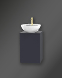 City Vanity Unit 40 Midnight Blue For Worktop Left Hand (1)