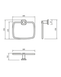 Towel Ring Denver Chrome (2)